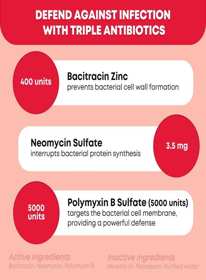 إيفر ريدي فيرست آيد مرهم إيفر ريدي للإسعافات الأولية ثلاثي المضادات الحيوية، 1 أونصة، مرهم للإسعافات الأولية للخدوش الطفيفة والجروح والحروق - 6 عبوات - Image 3